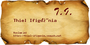 Thiel Ifigénia névjegykártya